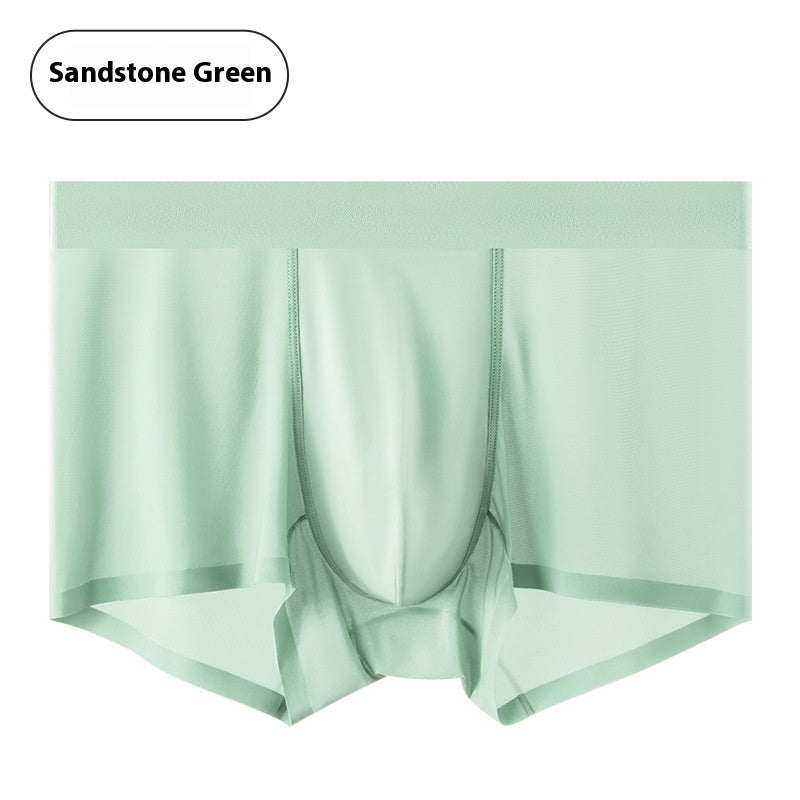 Sous-vêtements pour hommes en soie glacée 5A Antibactérien Mulberry Silk Sous-vêtements pour hommes