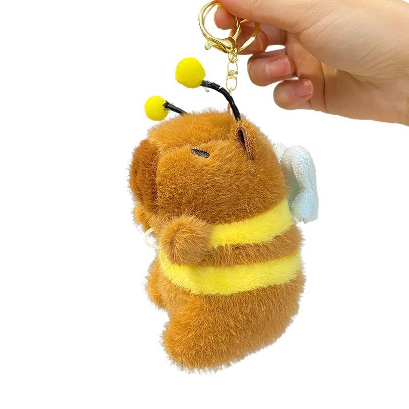 Jouet en peluche pour porte-clés Capybara