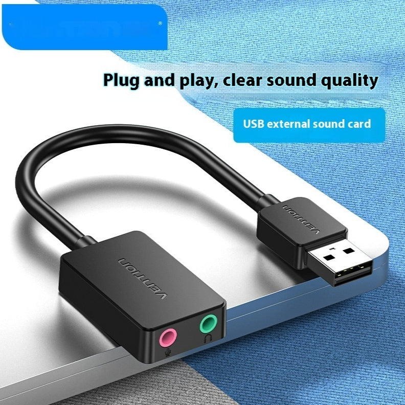 External USB sound card to headset audio interface