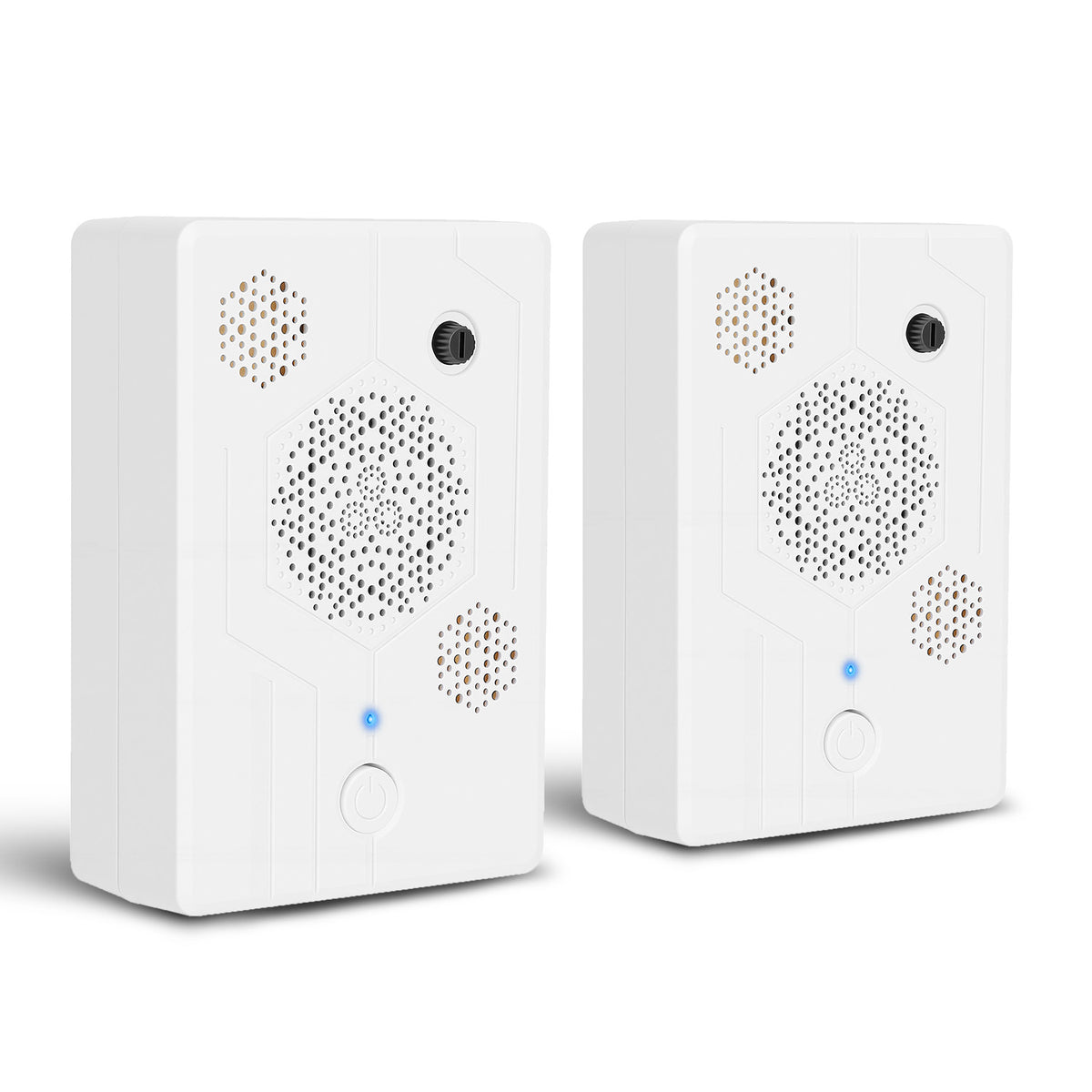 2Pack Rechargeable Ultrasonic Bat Repulsant Intérieur Extérieur de la souris d'oiseau Déterrer le chien