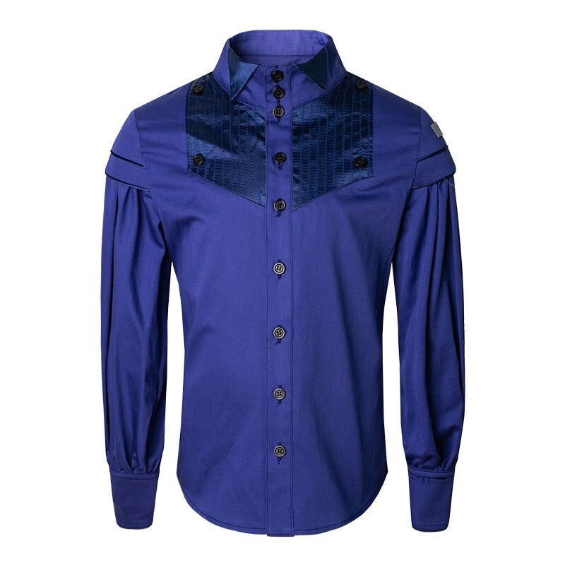 Garçons Vintage coton manches longues chemise de style classique haut pour les enfants 3-14 Y