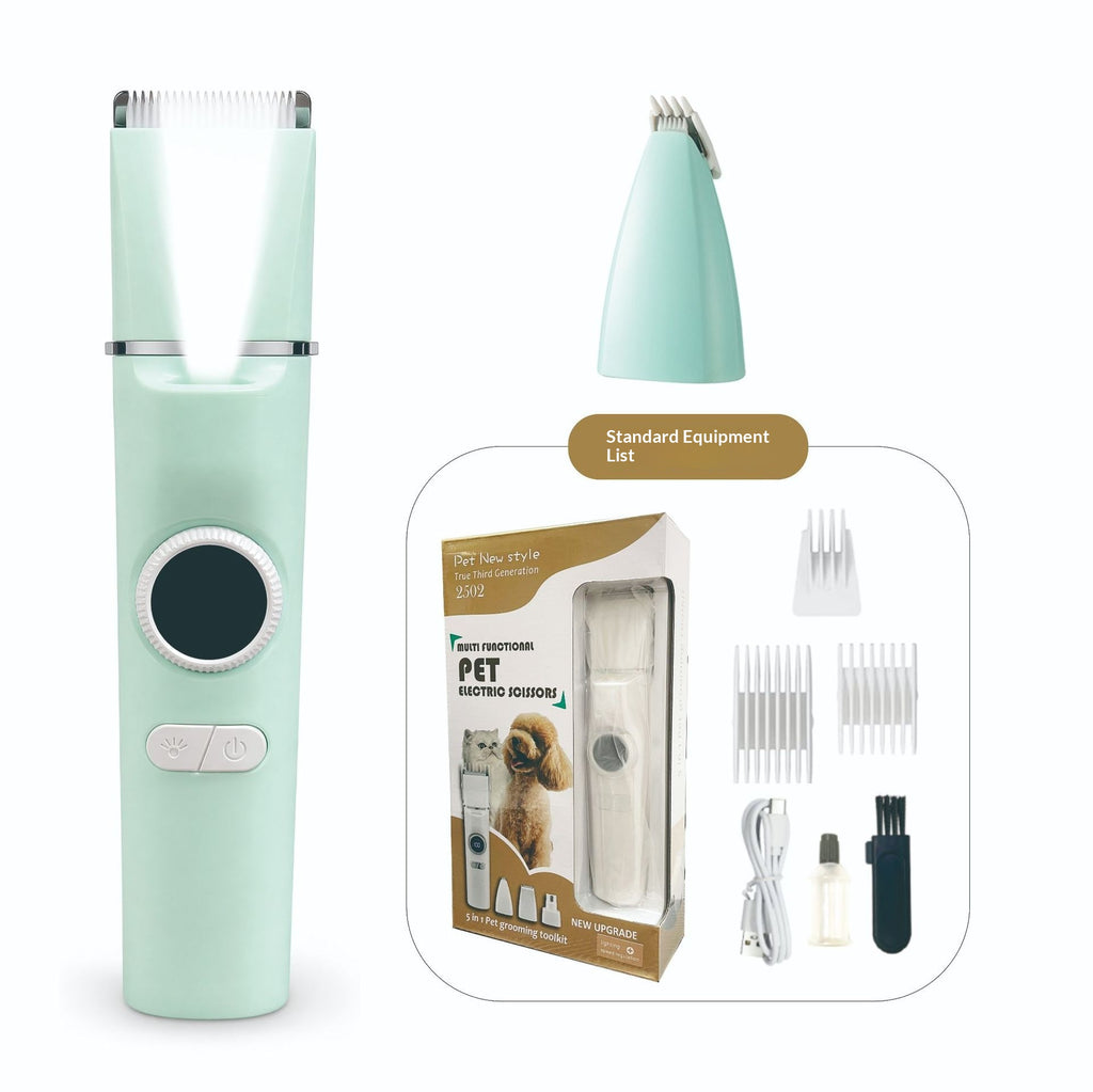 Clipper électrique pour animaux de compagnie avec affichage numérique