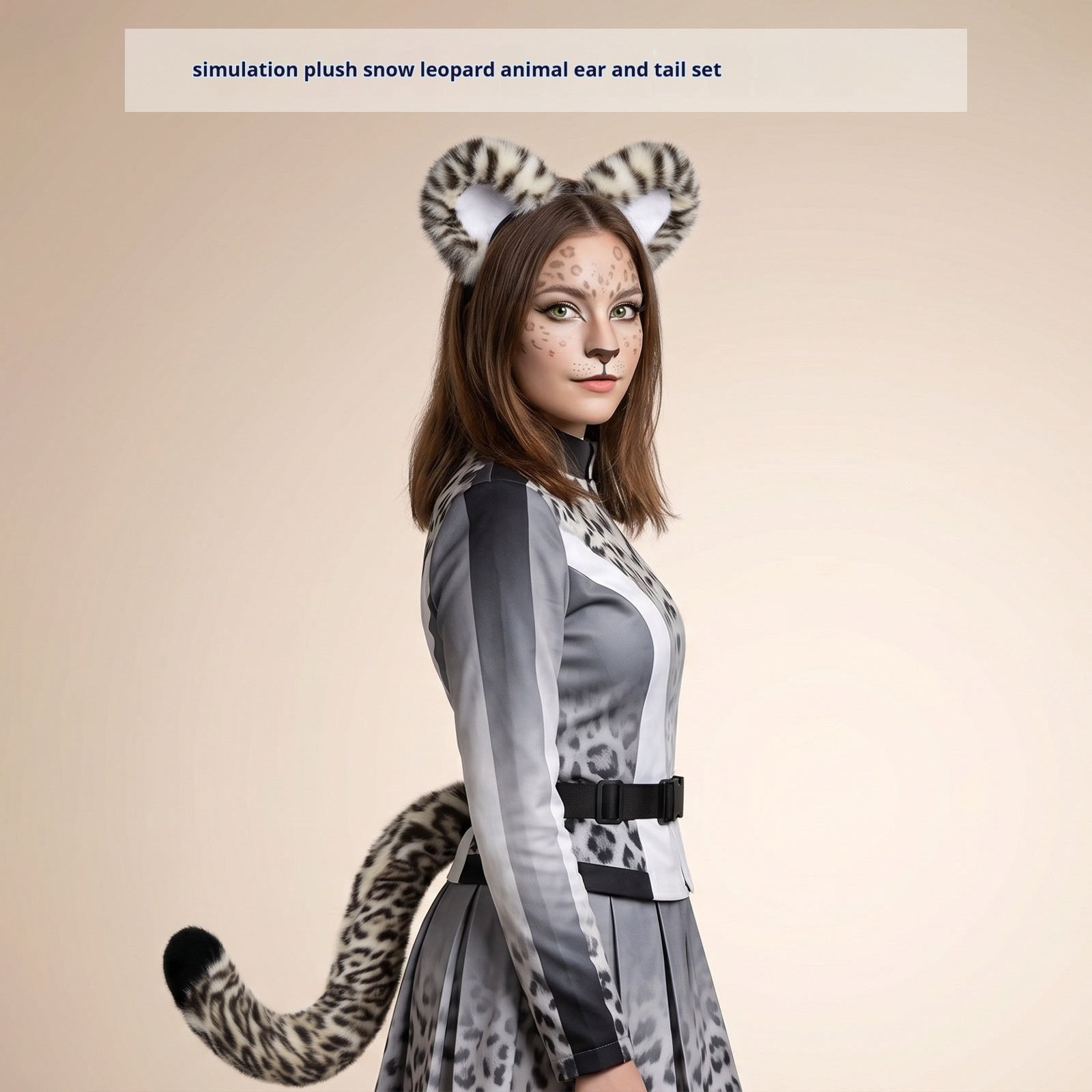 Jeu de costumes de la tête de queue d'Halloween