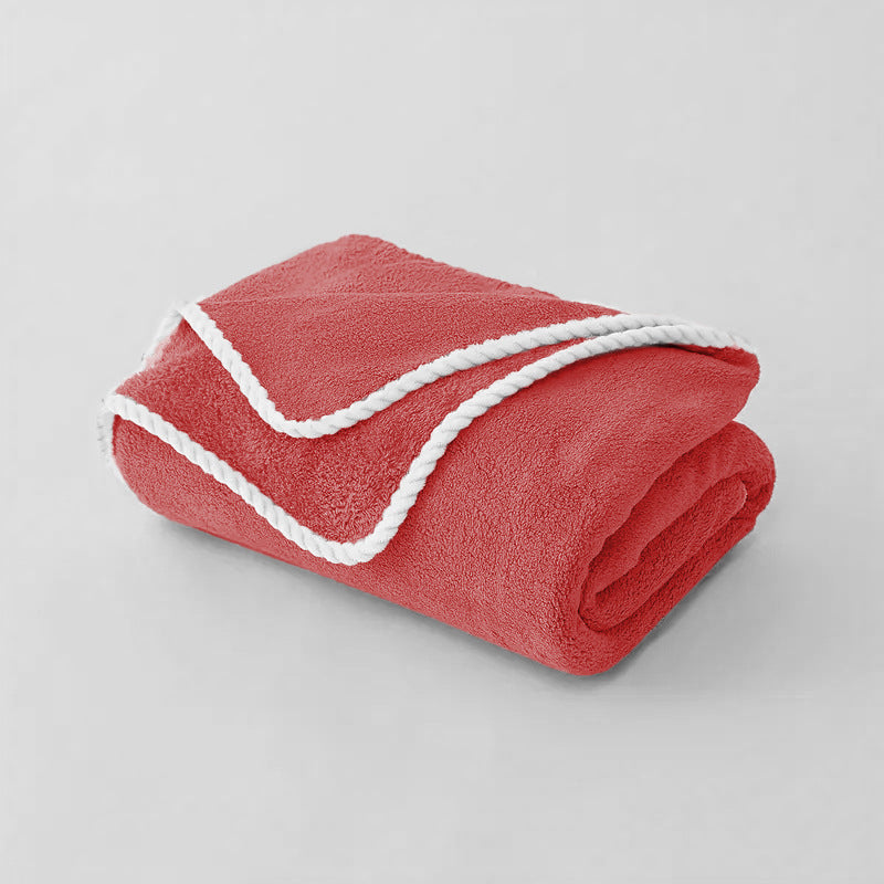 Serviette de bain en polaire de corail extra-large taille nouveau style couverture de lancer