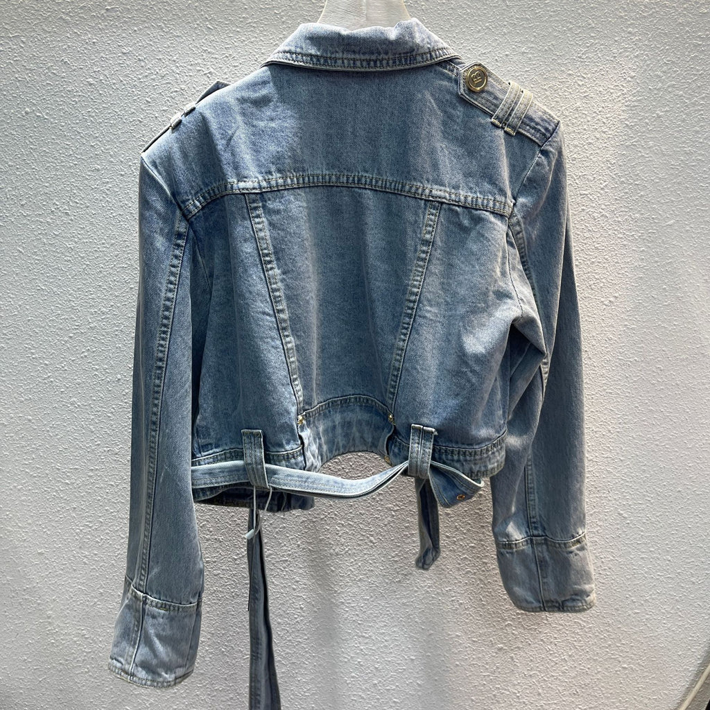 Popular Street Cool Button Denim Coat Style coréen Loose Et Idle Fan Car Top