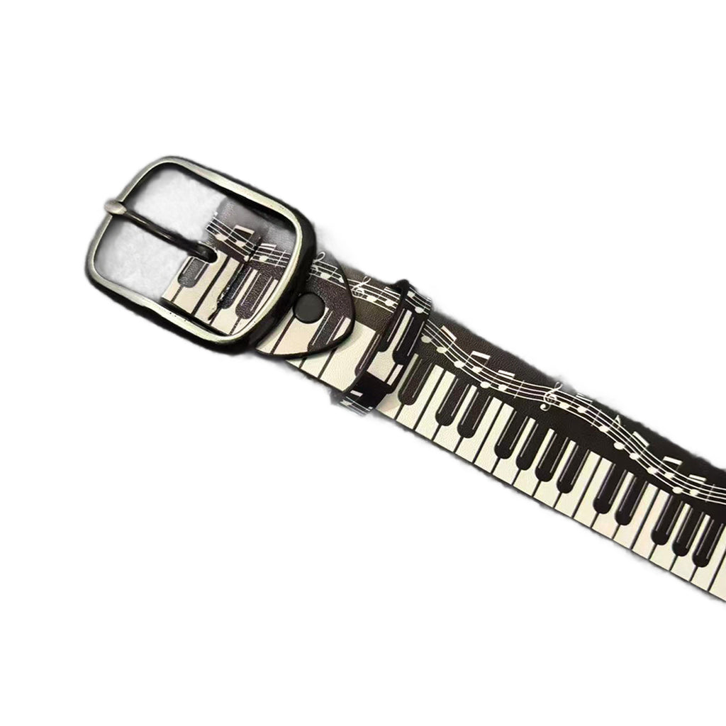 Unisexe Versatile Musique style épingle ceinture en cuir
