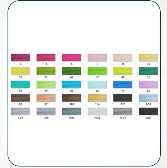 Double-tête alcool huileux couleur Animation stylo de peinture pour les étudiants professionnels d'art
