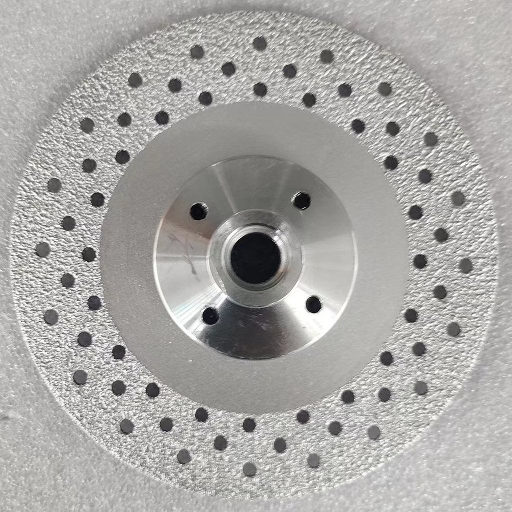 Disque de broyage plat brasé M14 Disque de broyage en pierre à brides