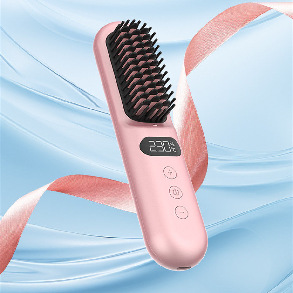 Portable Anion Comb droit Buckle intérieur Flip droit cheveux paresseux employé de bureau étudiant