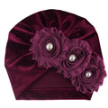 Chapeau de fleur de couleur solide bébé
