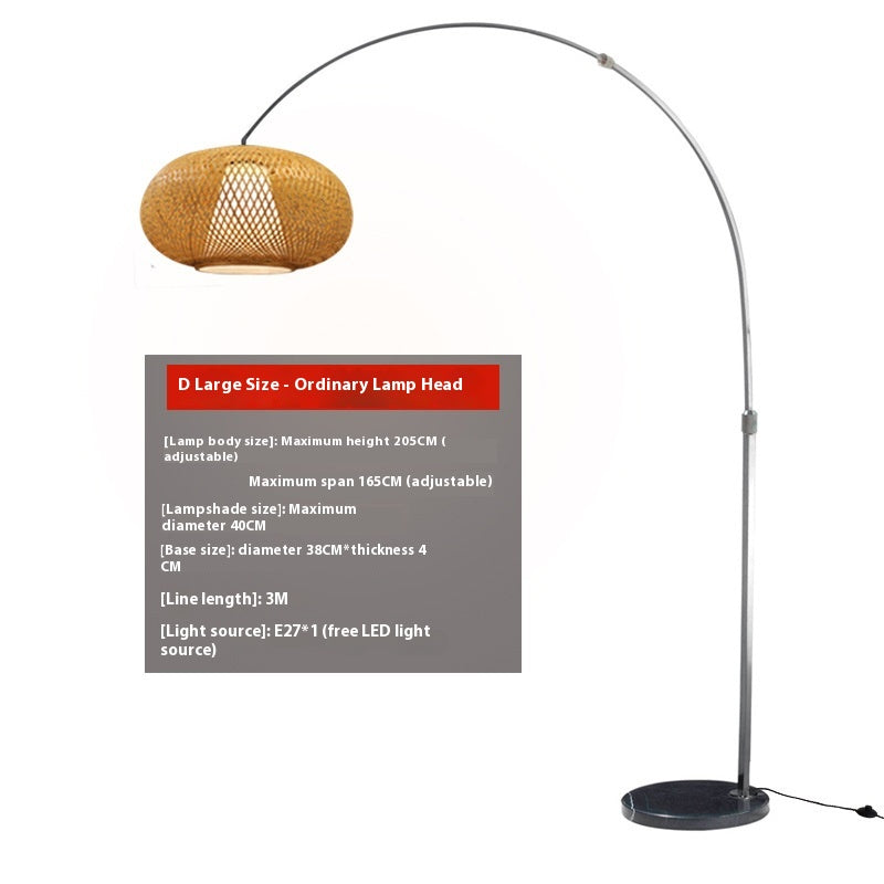 Type de bouton de lampe de plancher de pêche