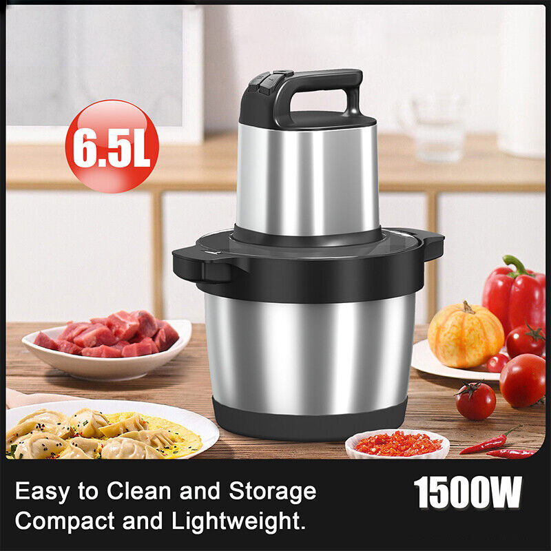 6.5L Grinder de viande électrique avec lame d'acier inoxydable puissant et chopper de processeur alimentaire