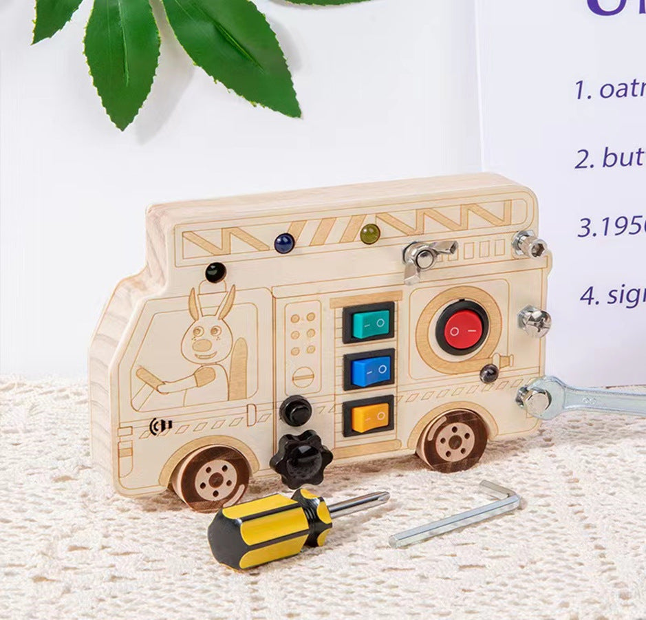Éducation de la petite enfance Simulation volant de voiture avec interrupteur électronique Et S