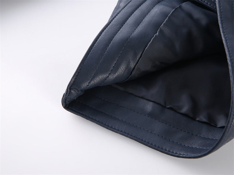 Veste en cuir casual de mode pour garçons