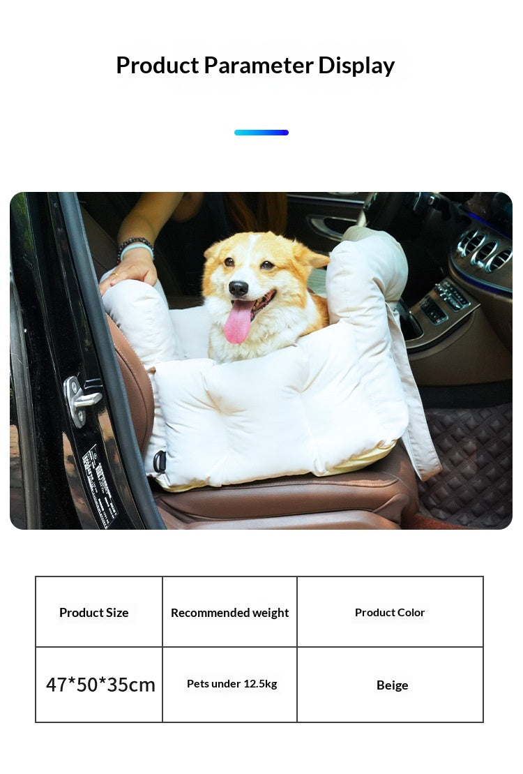 Imperméable amovible voiture portable de sécurité siège lit pour les animaux de compagnie