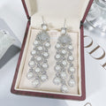 Boucles d'oreilles micro inlay Zircon style perles