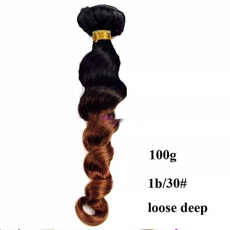10A Ombre vague profonde profonde cheveux virginaux péruviens