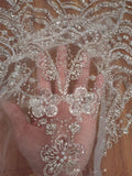 Robe de mariage en dentelle paille de style Wave