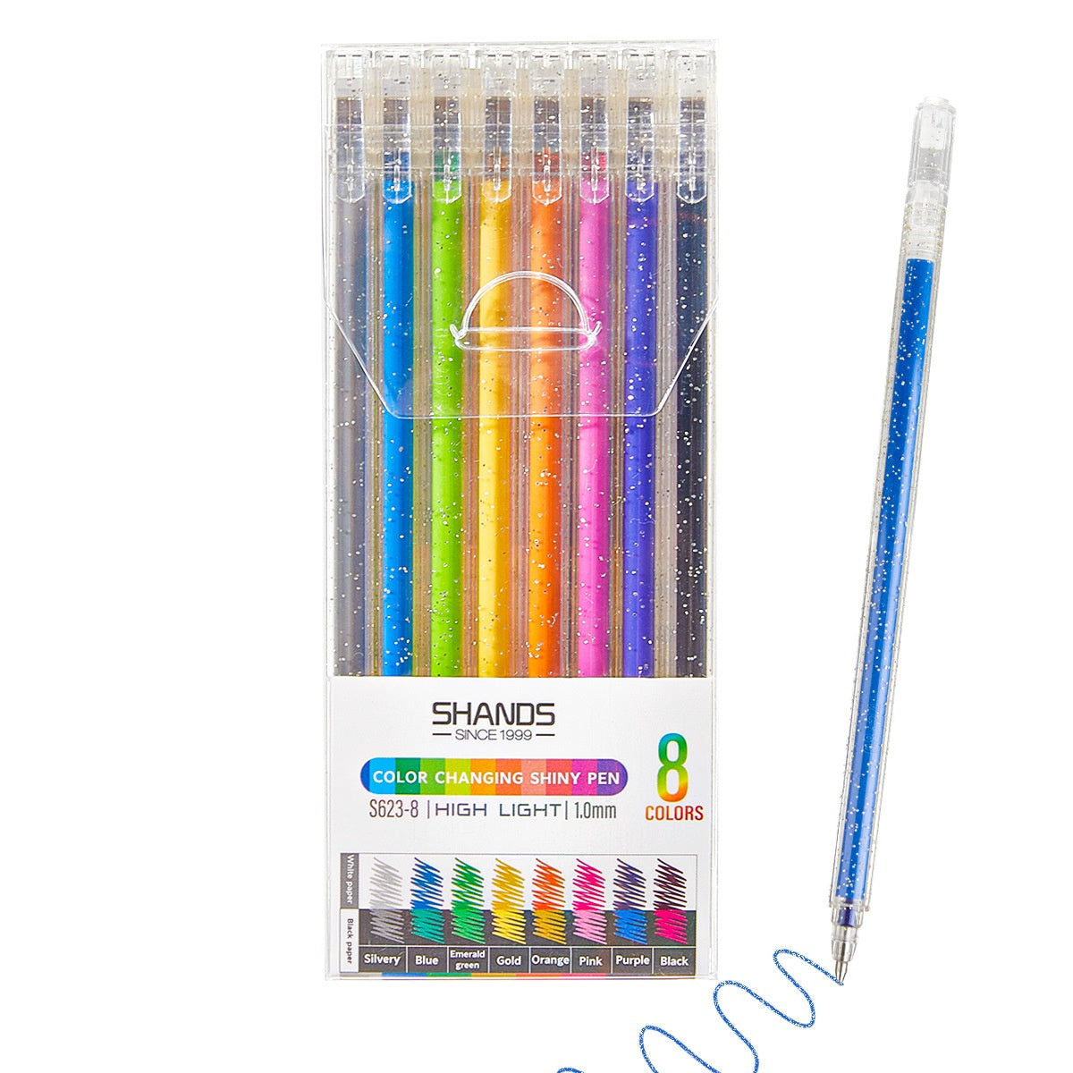 Stylo de compte à main à changement de couleur