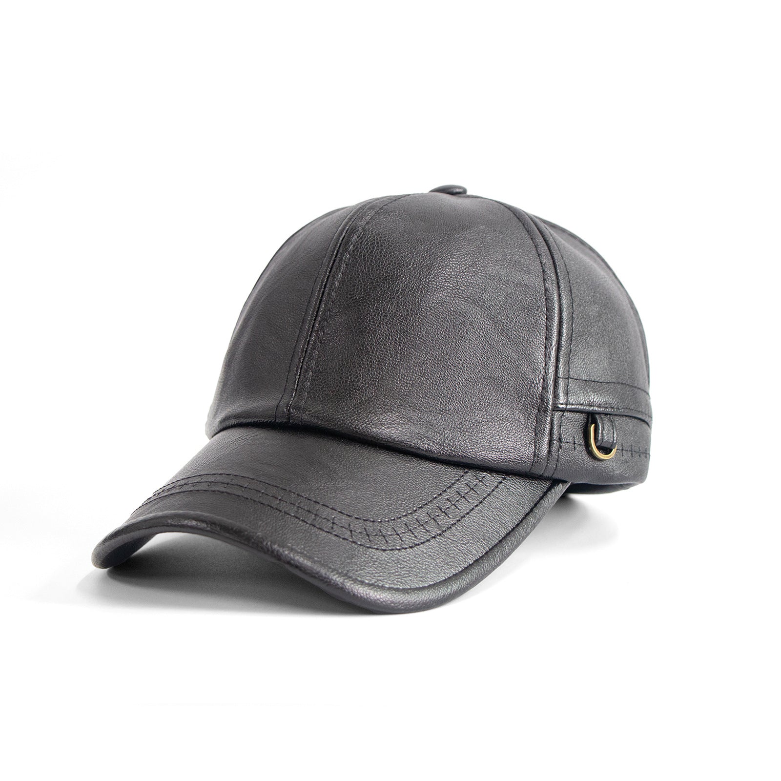Chapeau de baseball en cuir PU printemps automne Modeable simple Snapback Hat pour les hommes