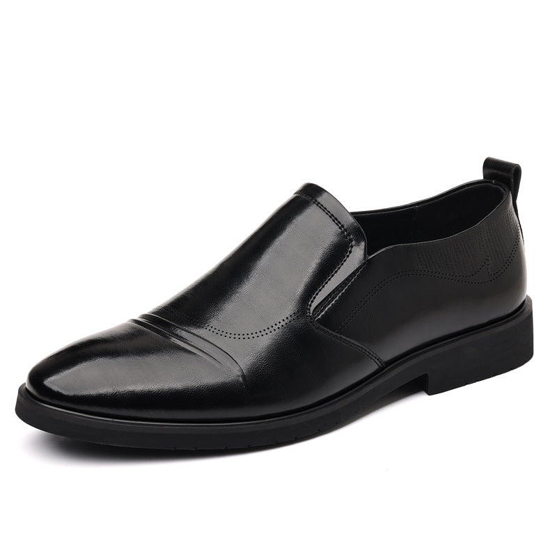 Chaussures en cuir vintage pour hommes plus taille