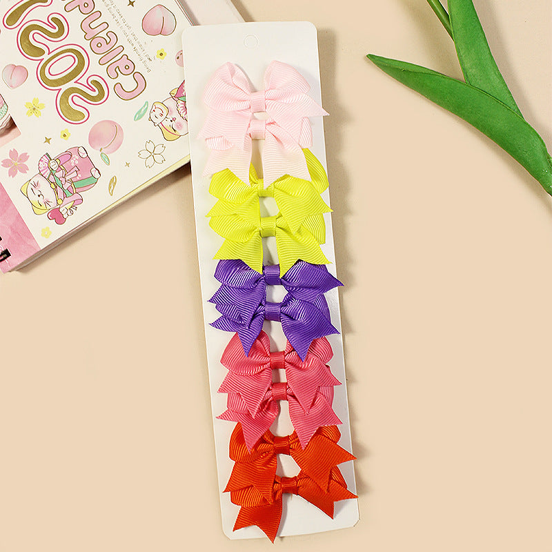 Vêtements de tête pour bébés Cheveux épingles Ornements pour enfants Bow Accessoires pour femmes