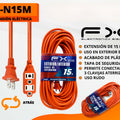 Corde d'extension d'alimentation avec sortie à 3 brins