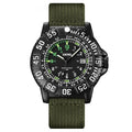 Calendrier personnalisé Hommes Lumineux Quartz montre avec une sangle de nylon occasionnel