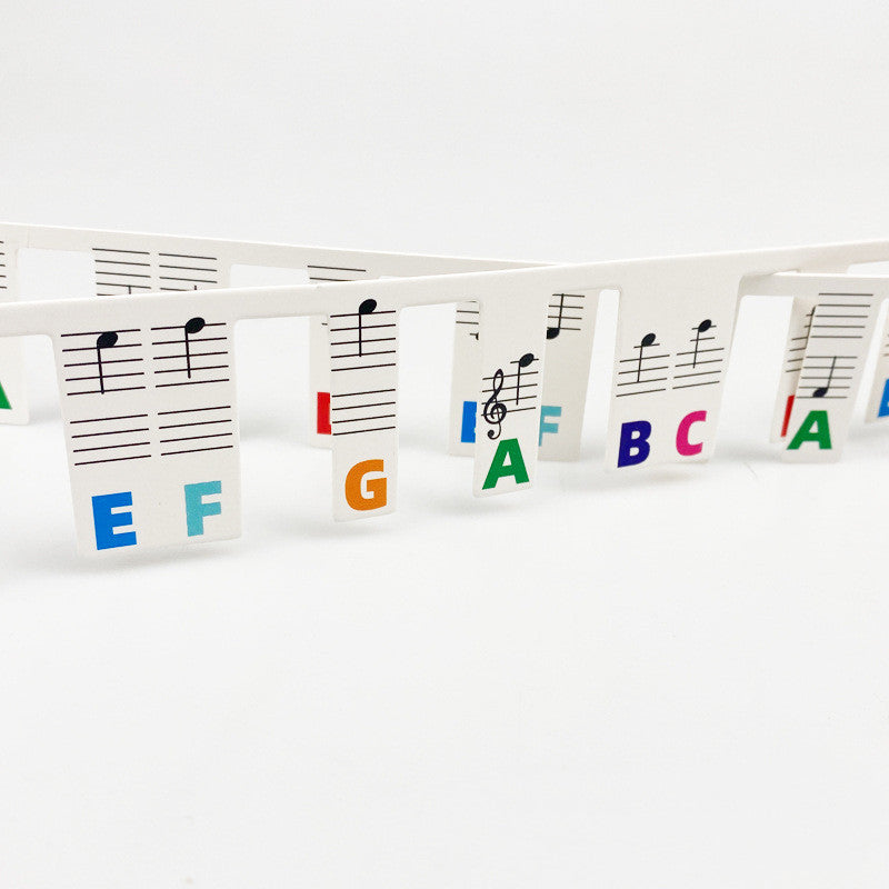 Stickers clavier Piano Note Bar 88 Key Staff