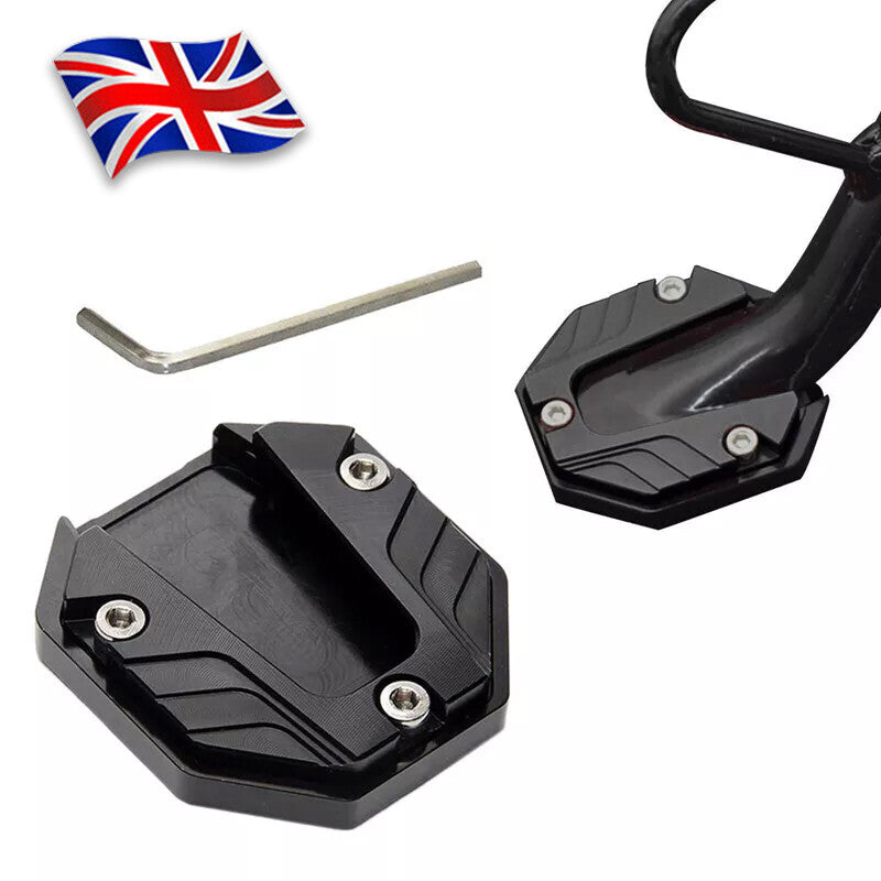 Scooter moto CNC Support latéral agrandir Plaque de pied Kickstand Extension Pad 1PC