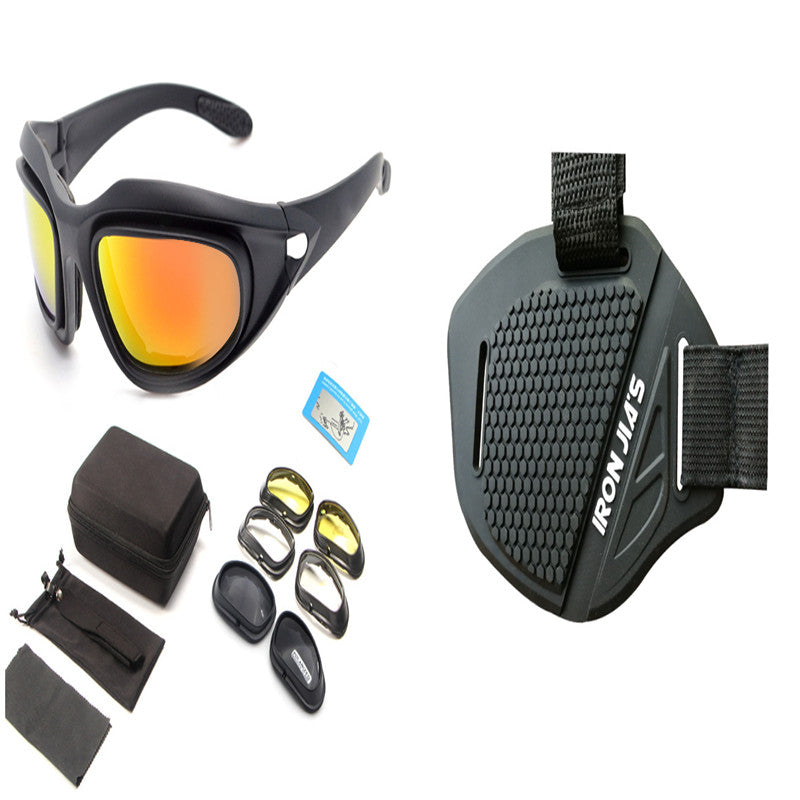 Lunettes de soleil Polarized Tactical Cyclisme Extérieur Vision de nuit Lunettes de soleil étanches à la poussière
