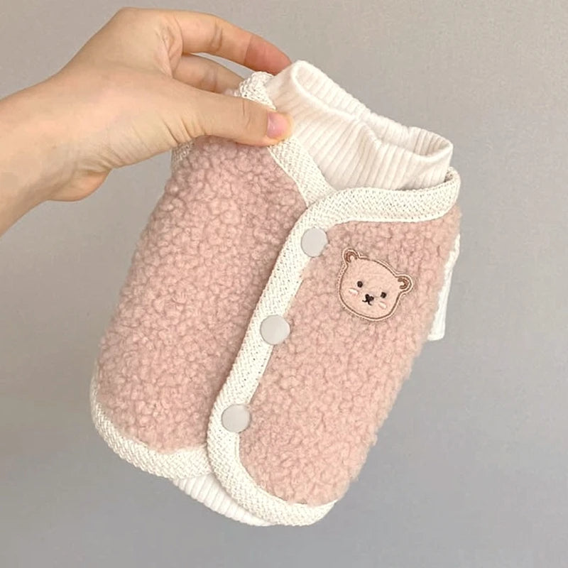 Bixin animaux vêtements chat chat chien automne et hiver porter épais coton manteau