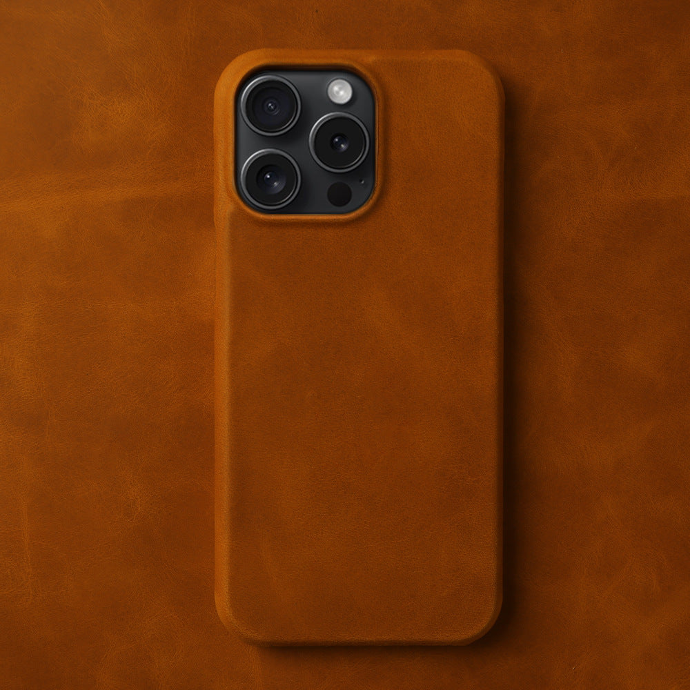 Crazy Horse Pattern Leather Phone Case