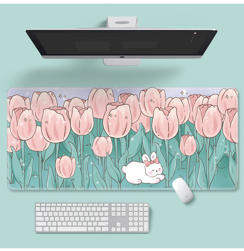 Fleur Mouse Pad Super mignon Cartoon Ordinateur portable Clavier Pad