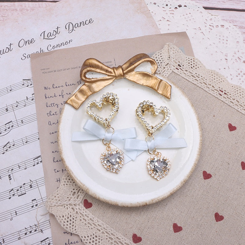 Sweet Mignon Massure Headdress Lace Bow Strass
