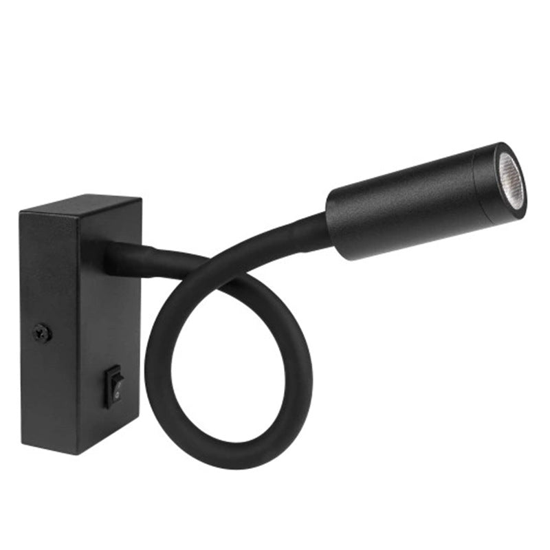 Lampe murale de style tuyau avec lumière LED moderne minimaliste