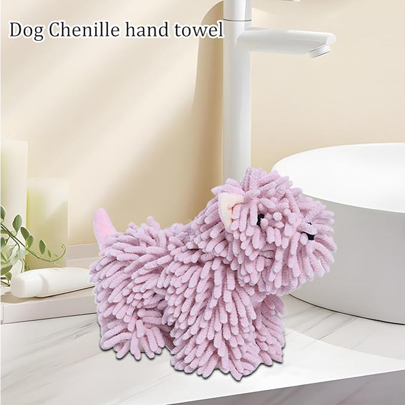 Serviette en forme de chiot mignon