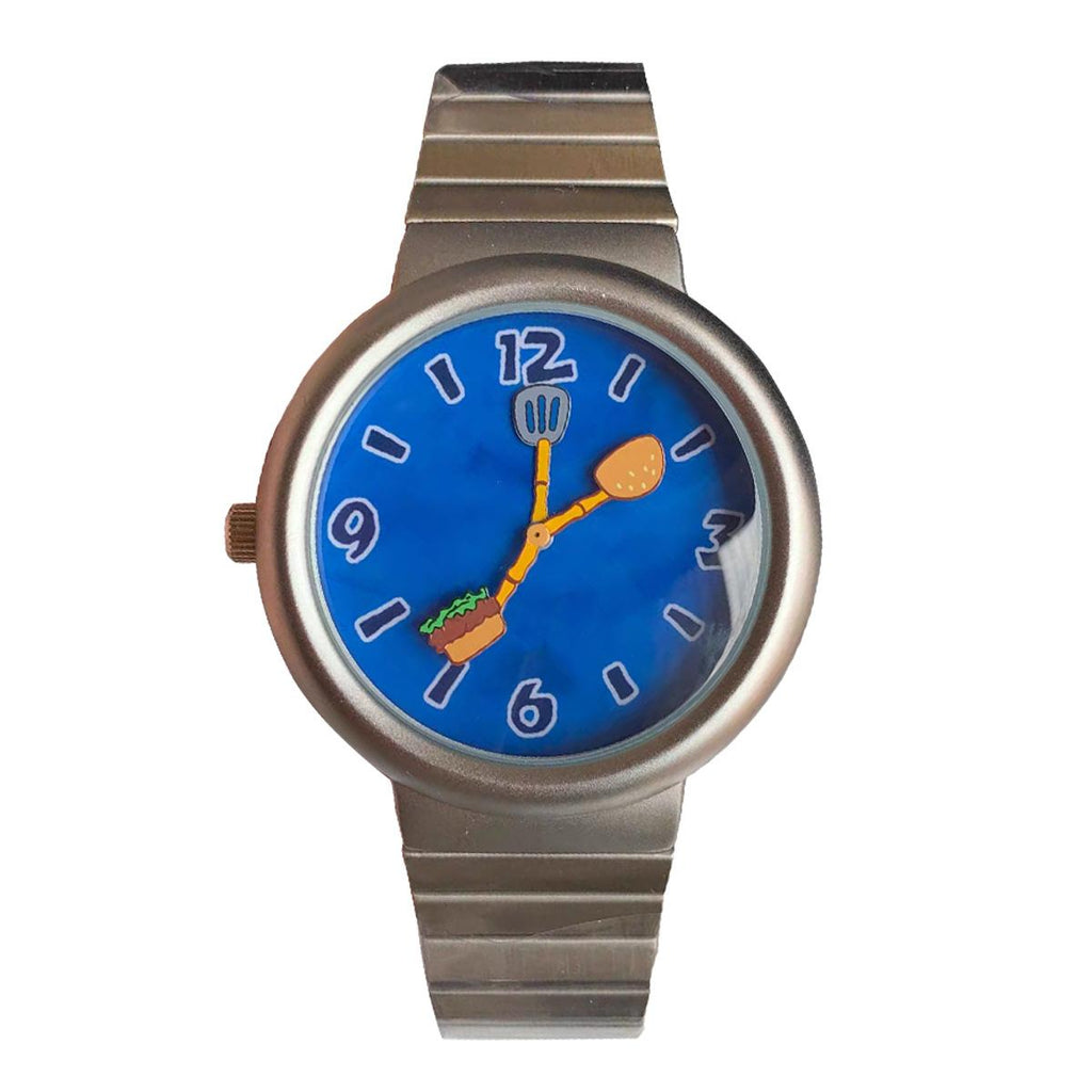 Garden Station Original Pantalons carrés Burger Themed Waterproof Couples Montre