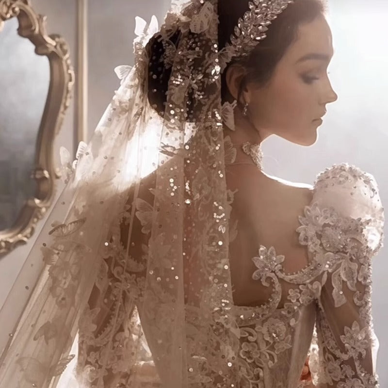 Heavy Industry European Royal Style Princess Large Trailing Dress Woman