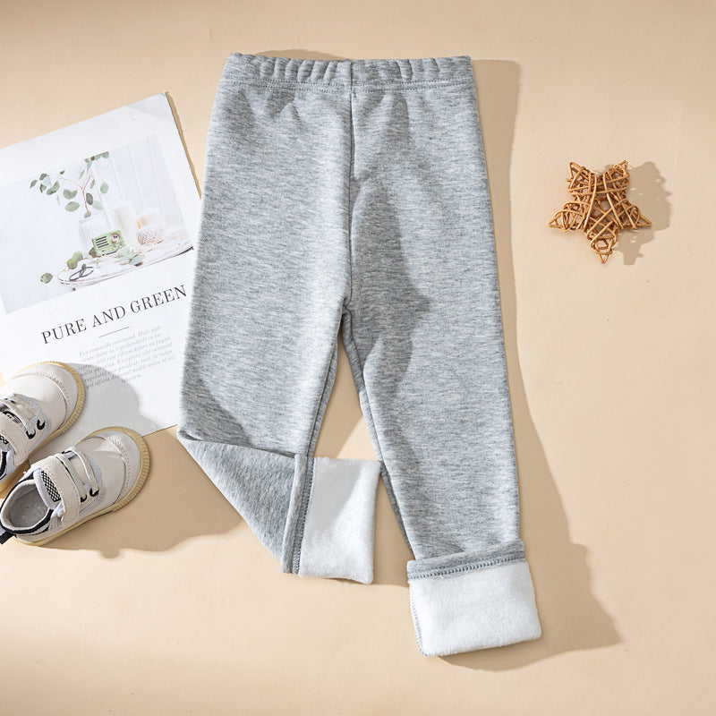 Pantalons d'enfants d'une épaisseur extra-faible doublés de polaire