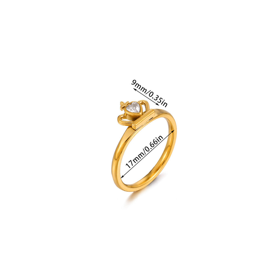 Finger Ring Mini mignon en acier inoxydable