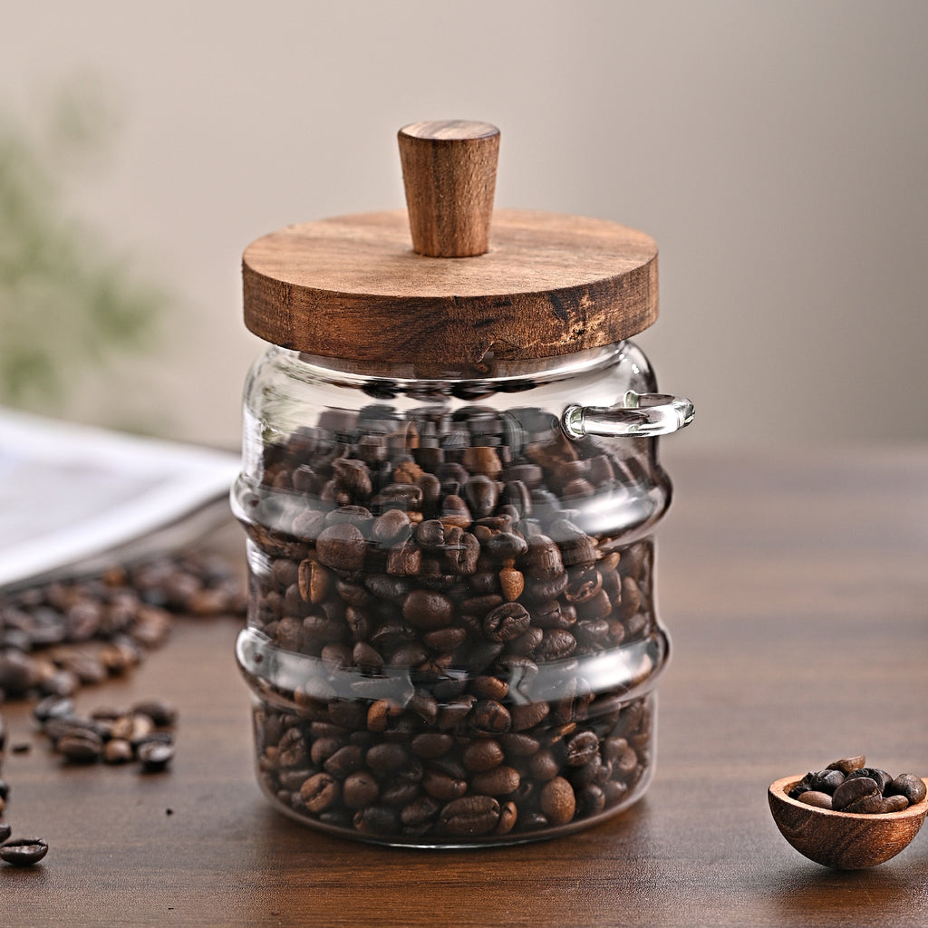1 Pcs 18,5 Pots de café en verre OZ avec cuillères