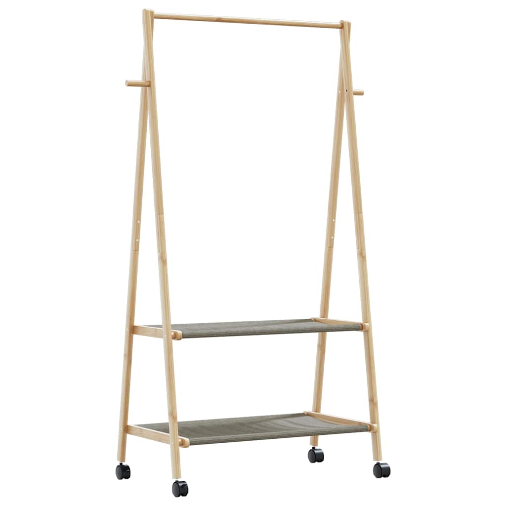 Sac de vêtements avec étagères et roues 96x45.5x155,5 cm