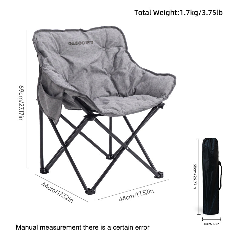 Chaise Moon rembourrée portable