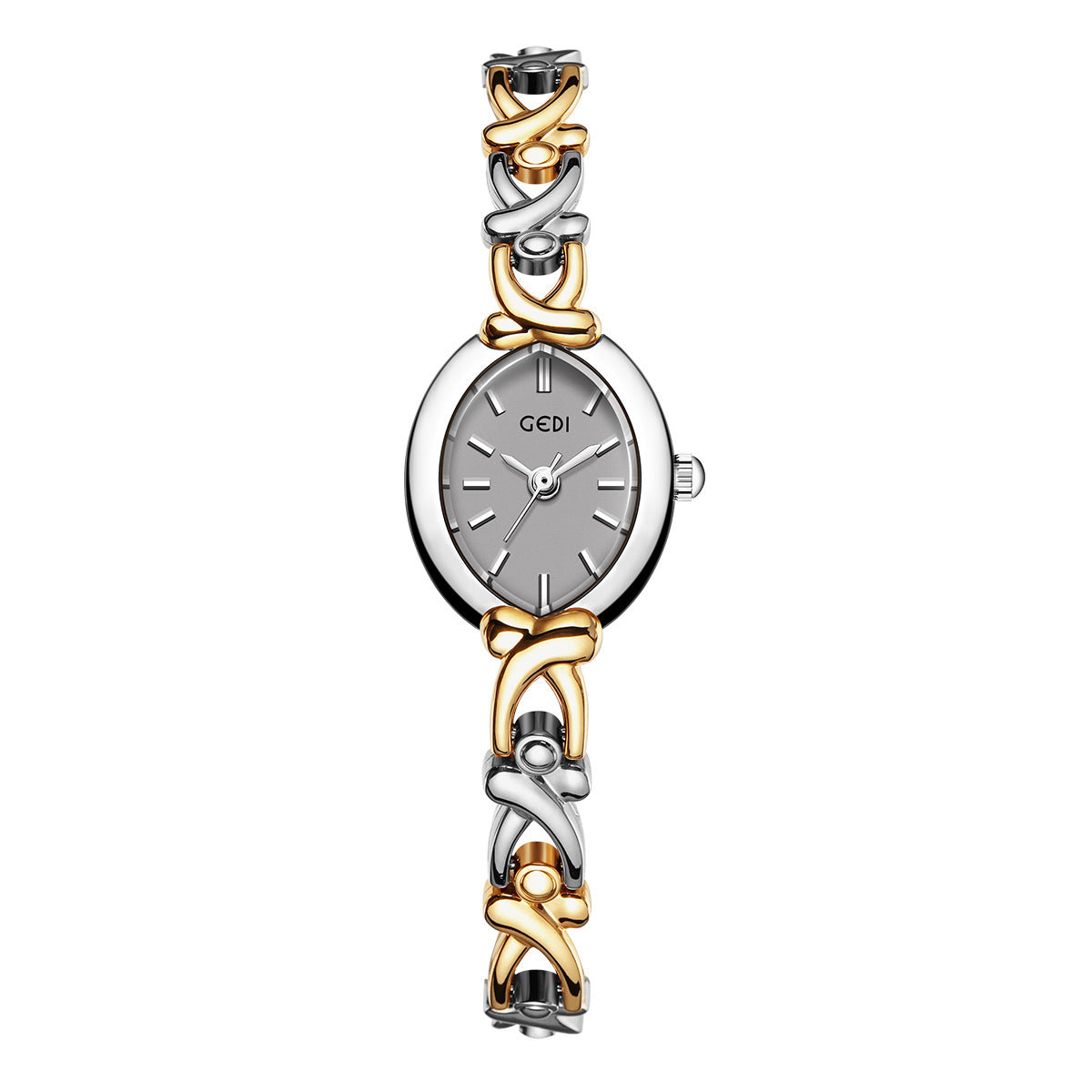 Montre Quartz pour femme - Slim design élégant avec bande en acier inoxydable et résistant à l'eau