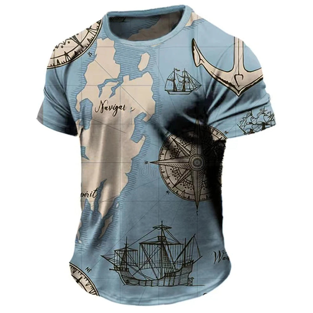 T-shirt à manches courtes à manches courtes pour hommes