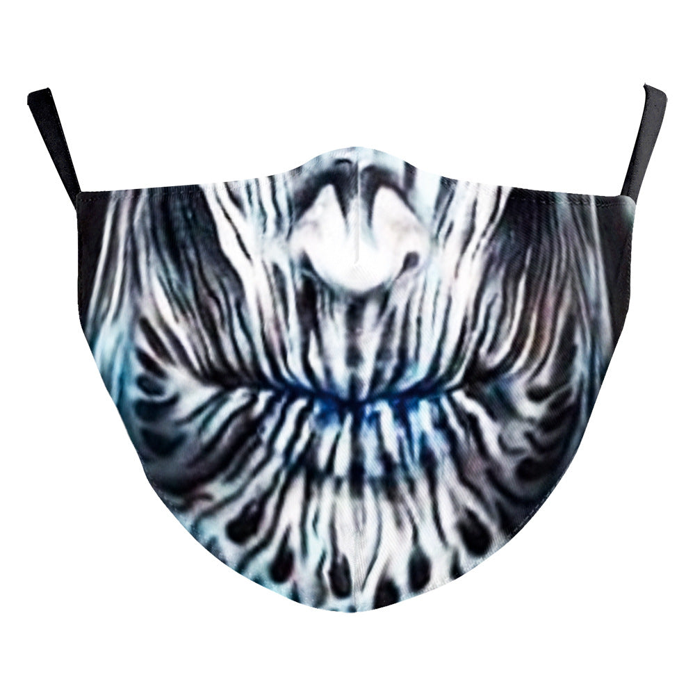 Carnival d'Halloween Impression numérique Funny Clown Face Double Layer Masque de poussière