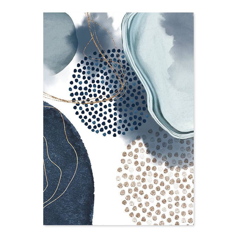 Résumé Aquarelle Formes Géométriques Artwork Toile Peinture Poster
