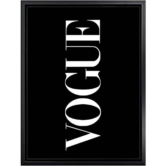 Accueil Mode Minimaliste Décoratif Affiche noir et blanc
