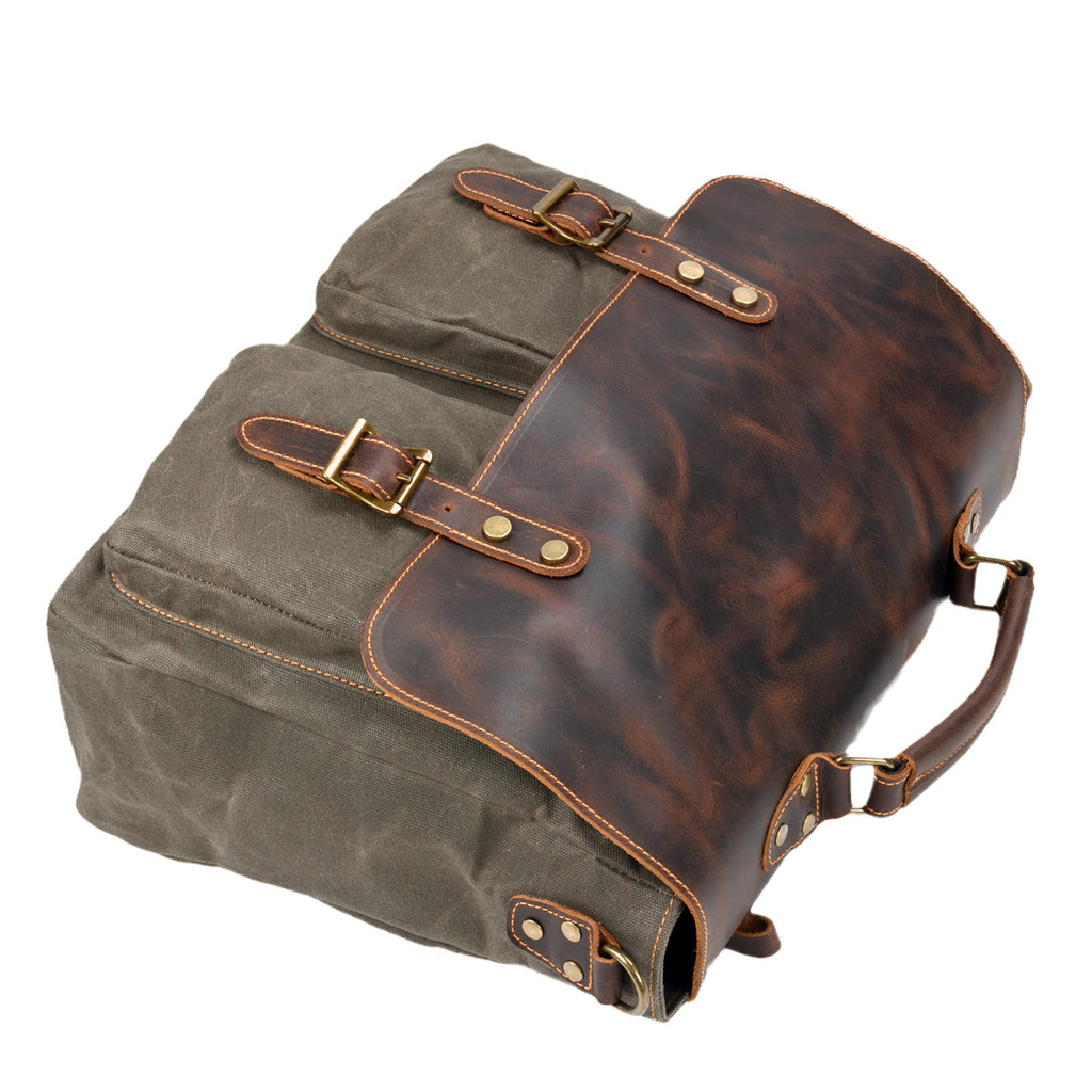 Sac à main imperméable à toile pointure en cuir